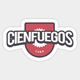 Cienfuegos Retro Badge Sticker